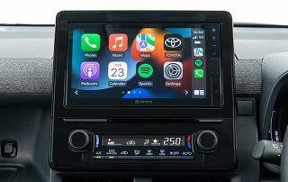 Royal Motor Grandeur Toyota Sienta 9-inch infotainment touchscreen