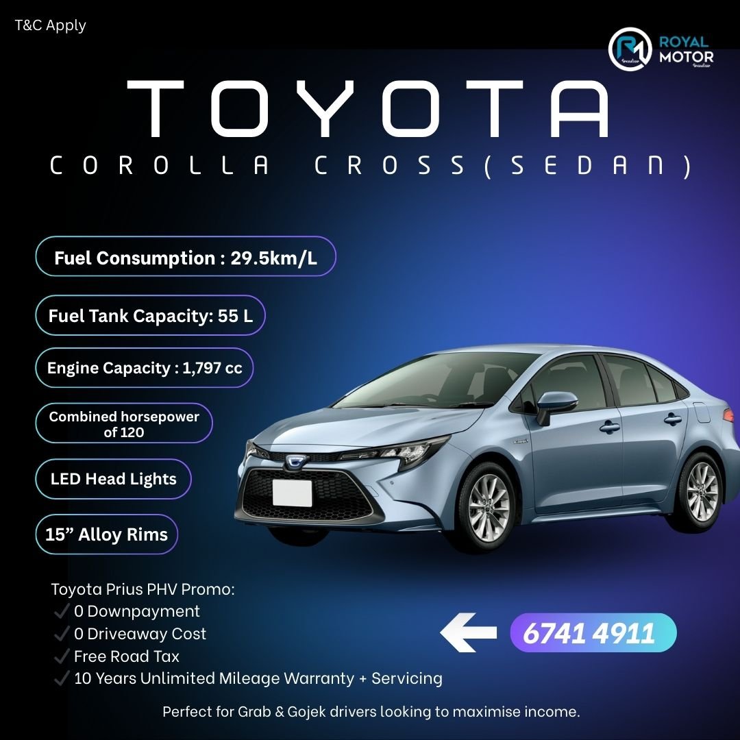 the 4 Models Singapore Drivers Actually Drive the Most- toyota corolla sedan