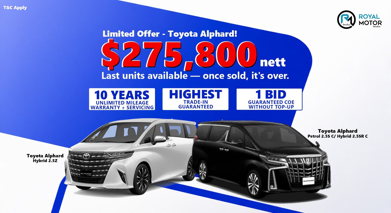Toyota Alphard Price in Singapore 2026 - $275800